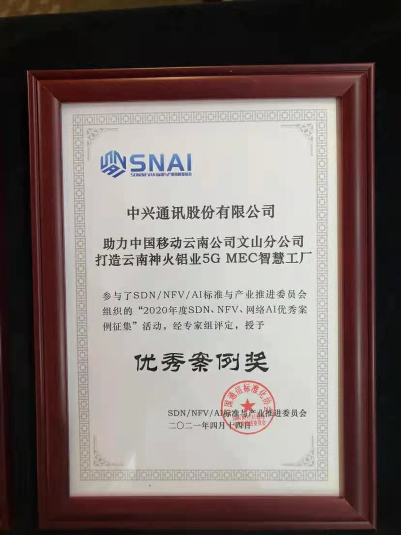 中興通訊榮獲2020年度SDN、NFV、網(wǎng)絡(luò)AI優(yōu)秀案例獎(jiǎng)，引領(lǐng)技術(shù)創(chuàng)新